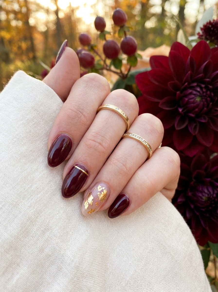 Rosé Chrome Wedding Nails als Fall Wedding Nails Inspiration 2026